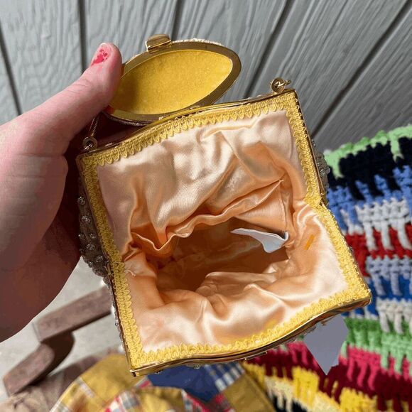 Vintage MCM Magid Evening Bag, Crystal Covered, Wide Opening - Picture 3 of 9